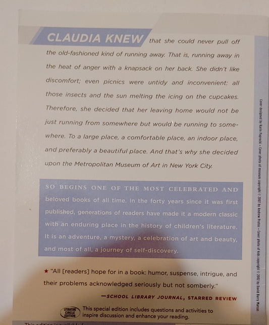 Scholastic - From the Mixed Upped filed of Mrs. Basil e.Frankweiler by e.i.Konigsburg