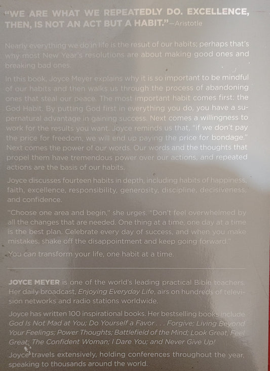 Making Good Habits - Joyce Meyer - Best Selling Author