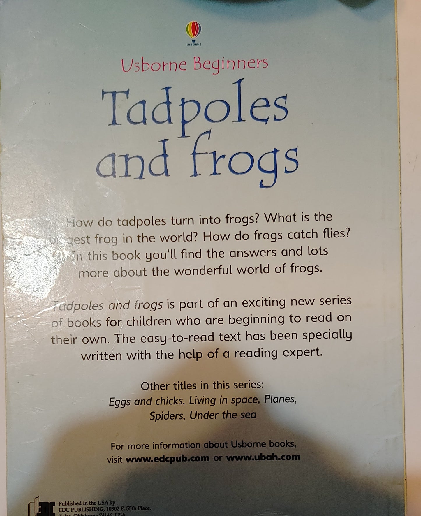 Tadpoles and Frogs -Usborne Beginners
