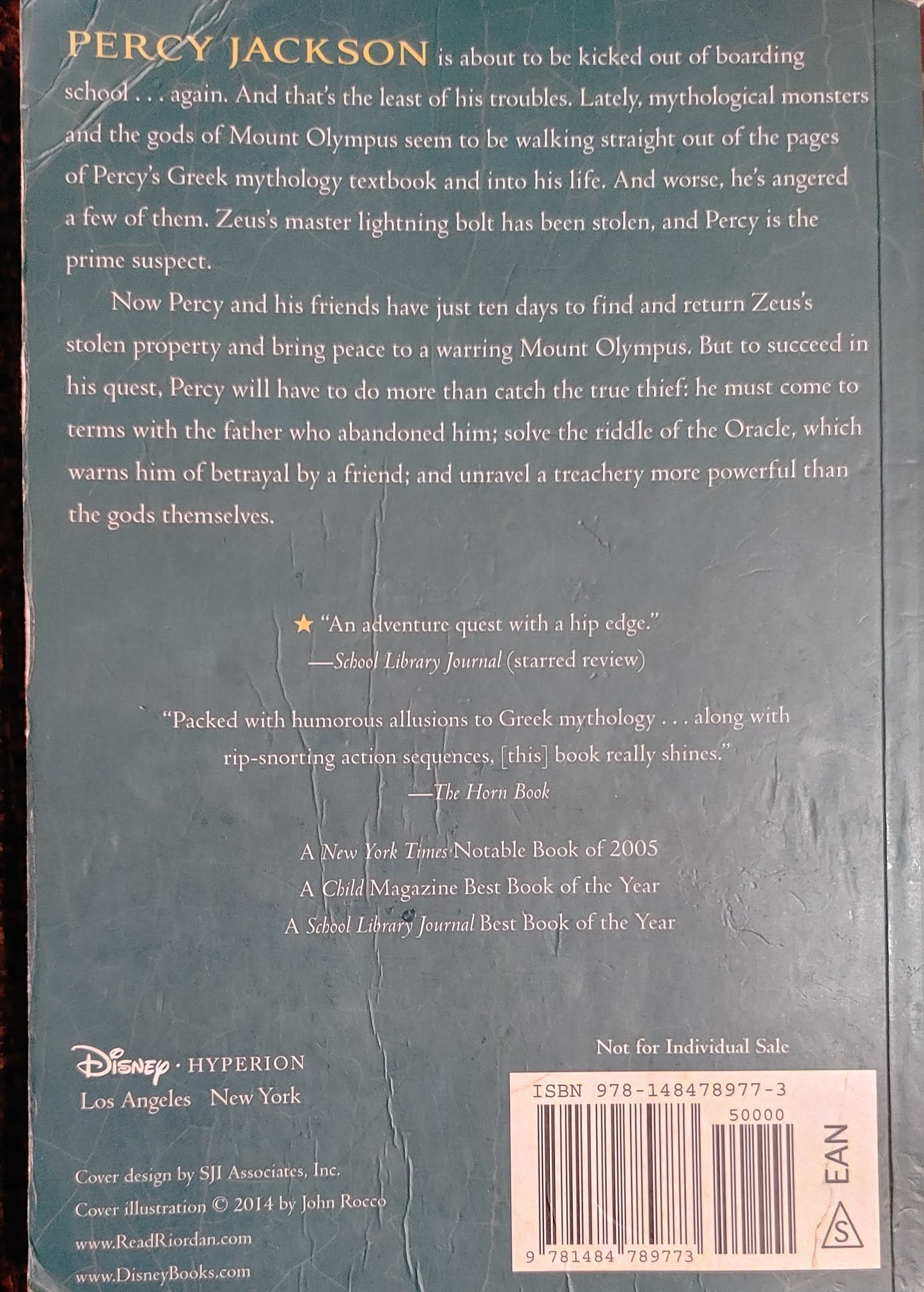 Percy Jackson and the Olympians - The Lightning Thief I - Rick Riordan - NY Times Best Selling Series