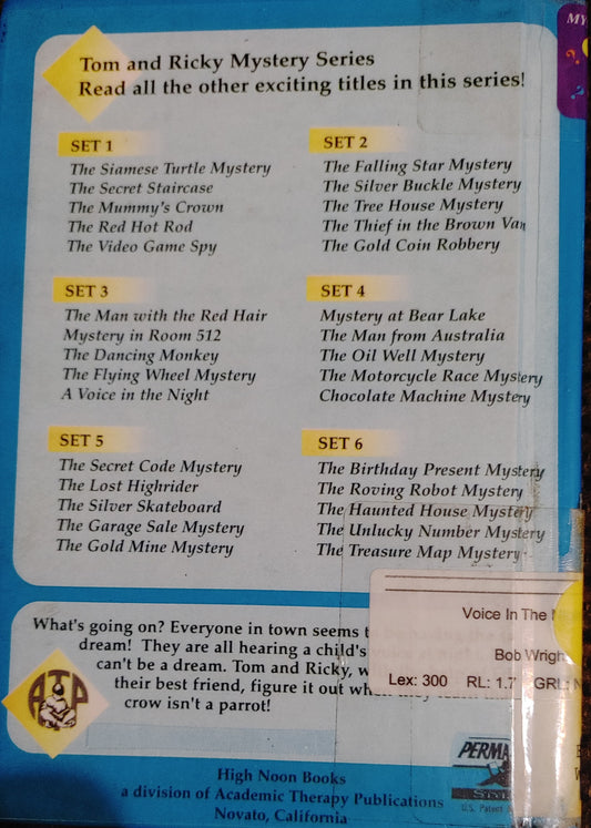 A Voice In the Night - Ricky Mystery Series - Bob Wright