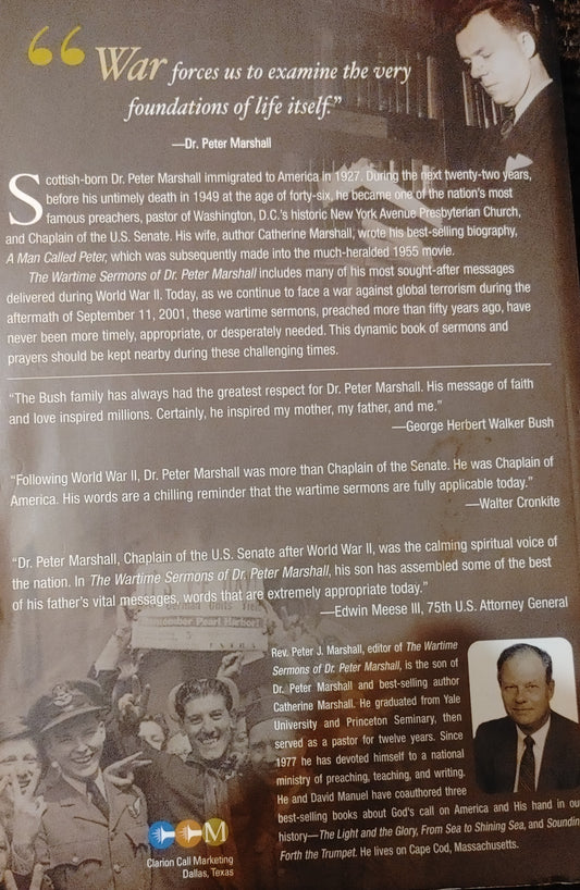 The WARTIME SERMONS of Dr. Peter Marshall