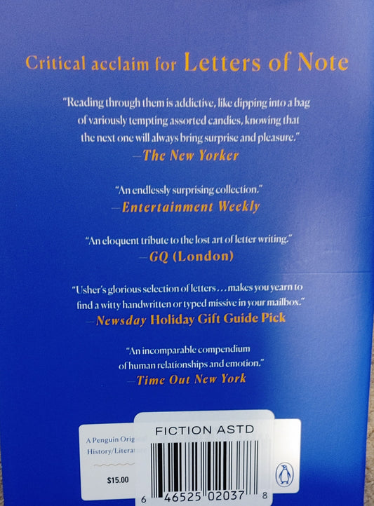 Letter of Note - Compiles by Shaun Usher