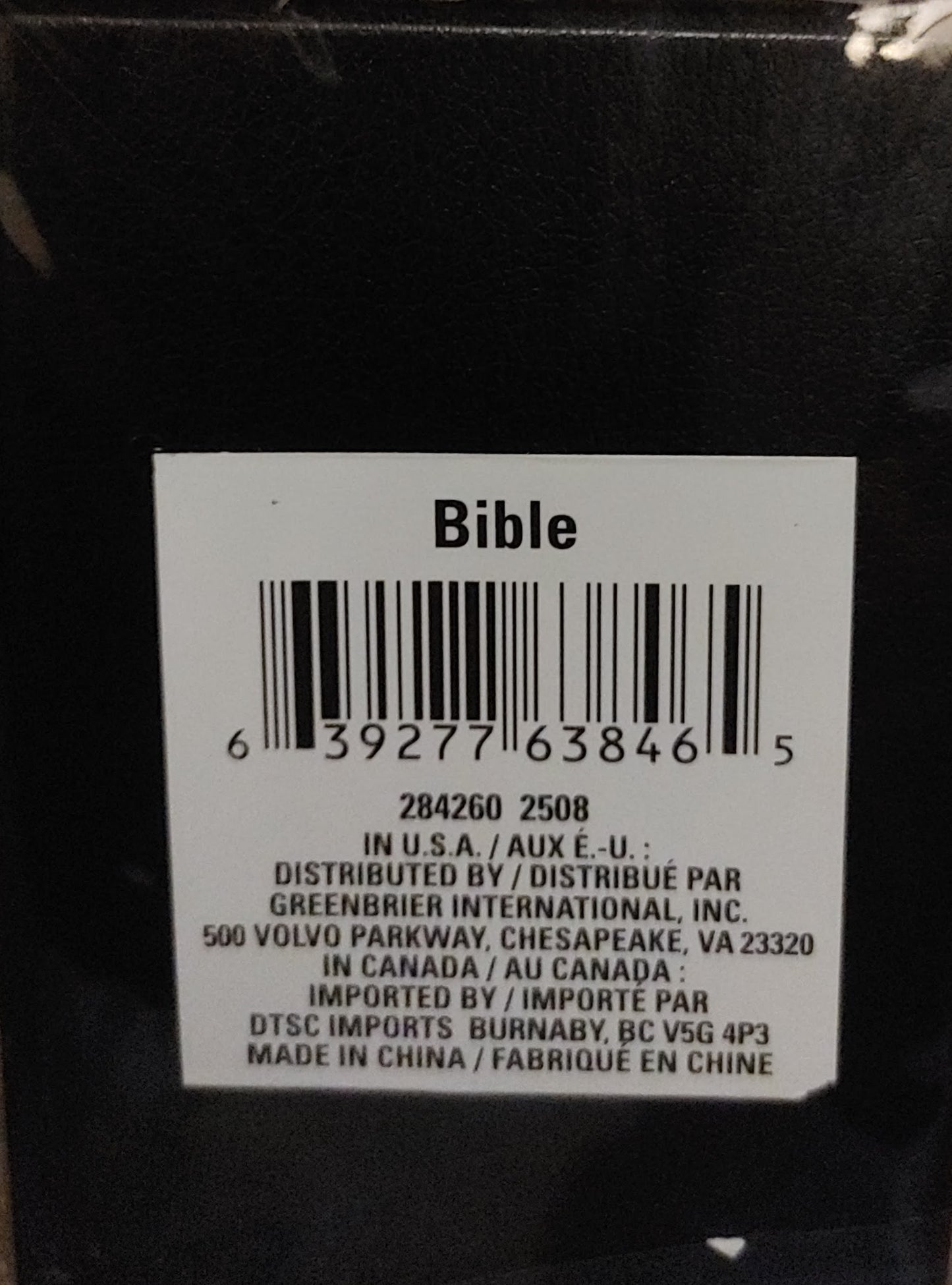 New Testament Holy Bible New Testament - Red Letter Edition - Black - Pocket Size