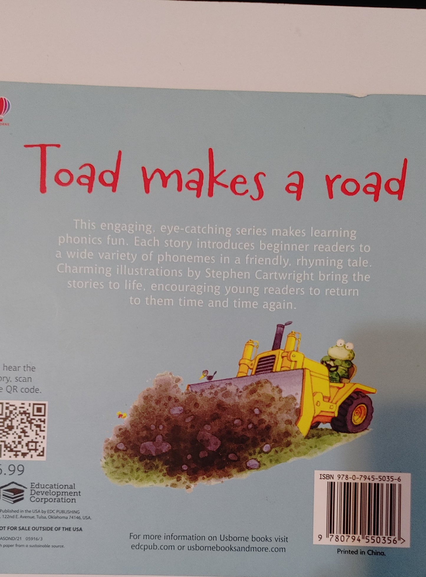 Toad Makes A Road- Russell Punter and Stephen Cartwright