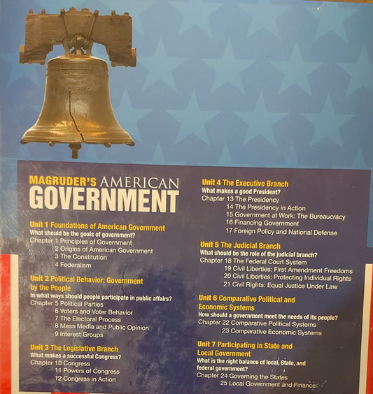 MAGRUDER'S AMERICAN GOVERNMENT - William A. McClenaghan