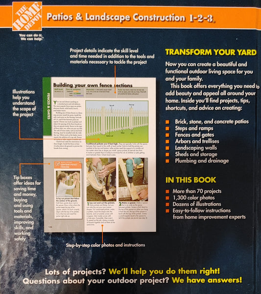 Patios & Landscape Construction 1-2-3 - The Home Depot - More than 1,000 Step-By-Step Photos