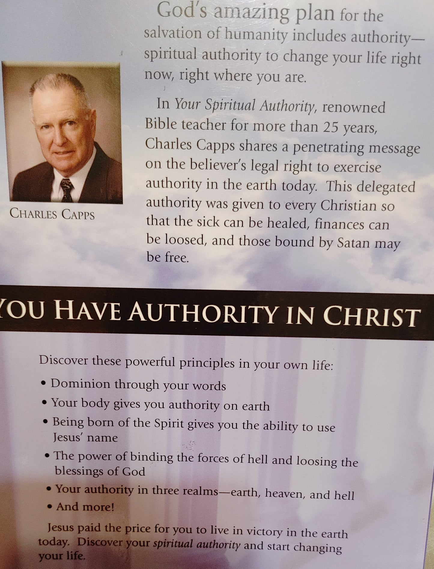Your Spiritual Authority - Charles Capps - Over 100,000 Sold