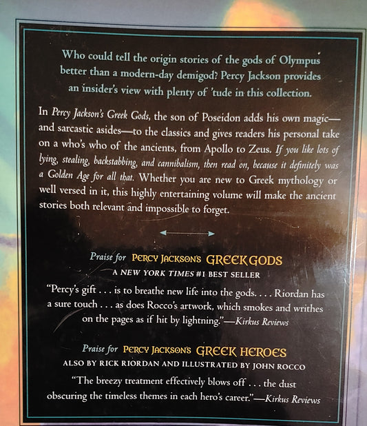 Percy Jackson's Greek Gods - Rick Riordan - NY Times Best Selling Author