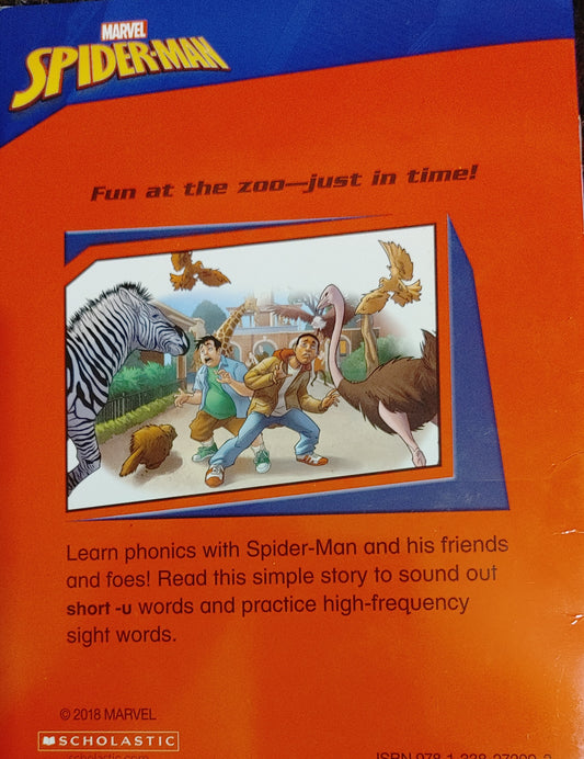Phonics Reading Program, Book 5, Short U - Marvel Spiderman Just in Time.