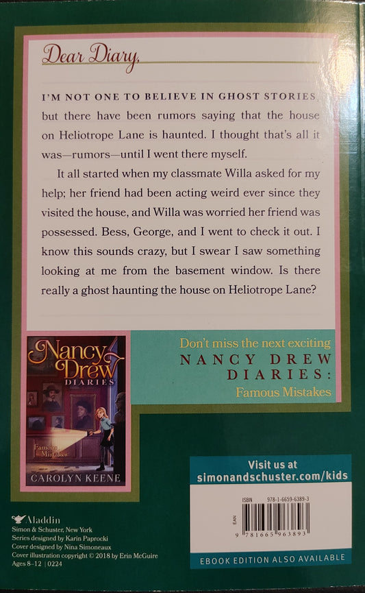 Nancy Drew Diaries The Haunting on Heliotrope Lane