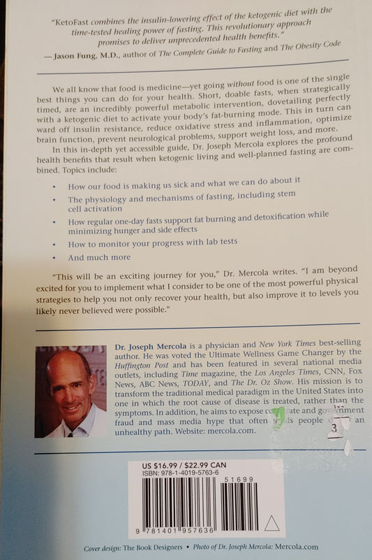 KETOFAST - Dr. Joseph Mercola-Steven R. Gundry, M.D. New York Times Best-Selling author of the Plant Paradox Series