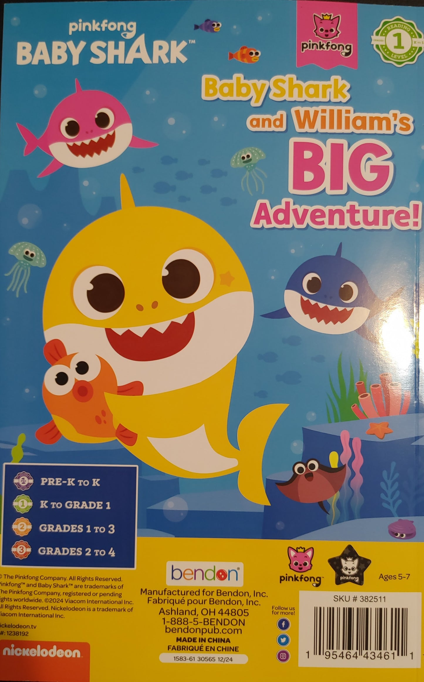 Baby Shark and William's Big Adventure - Level 1 Reader