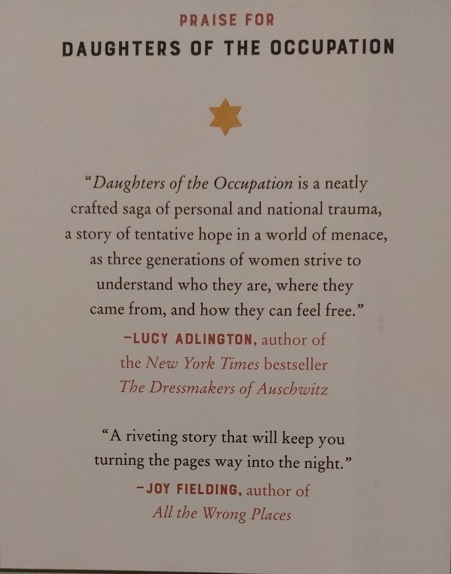 Daughter of the Occupation - Shelly Sanders