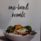 One Bowl Meals - Maria Zizka  - SIMPLE, NOURISHING,DELICIOUS
