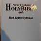 New Testament Holy Bible KJV Red Letter Edition - White Pocket Size