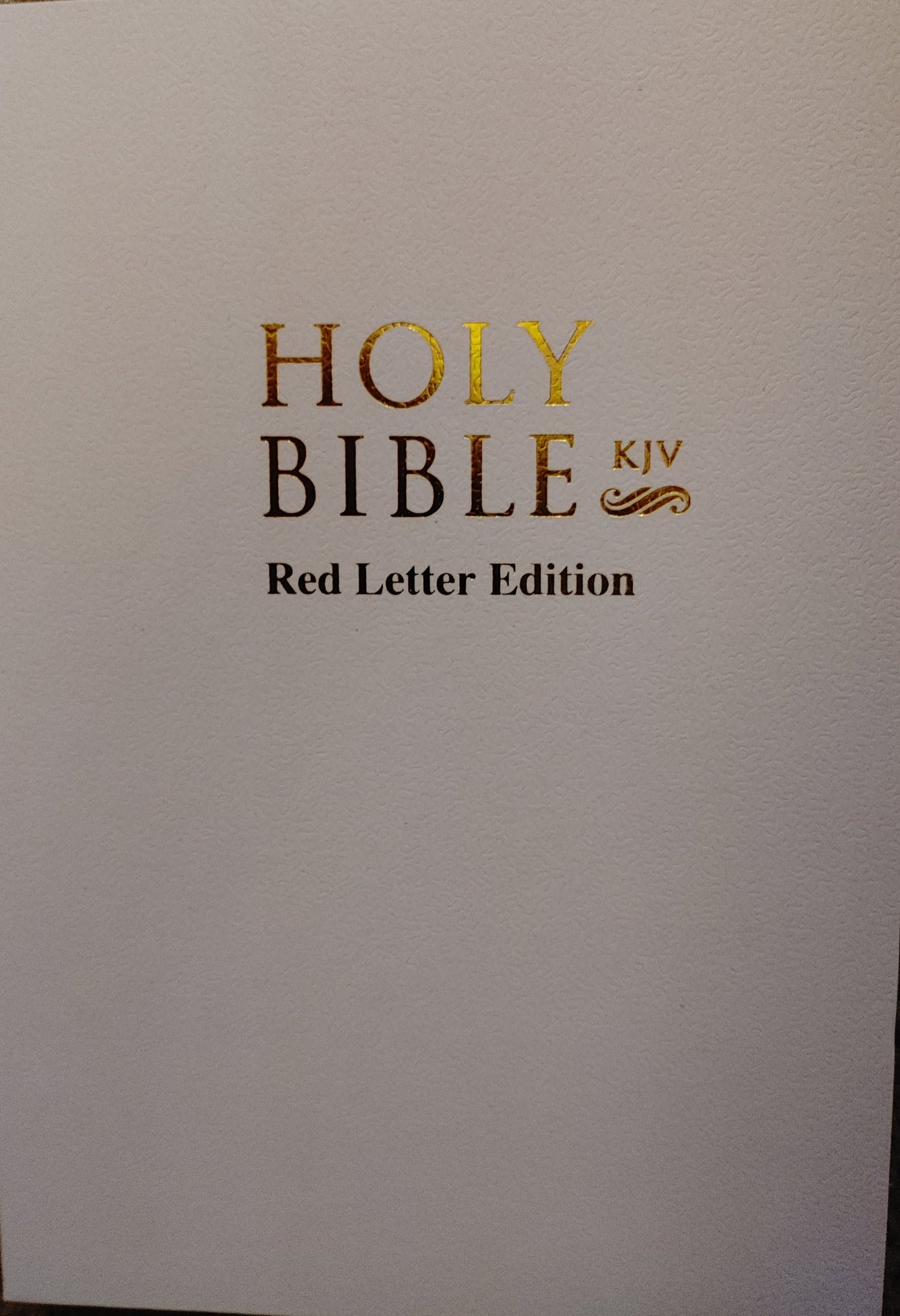 New Testament Holy Bible KJV - Red Letter Edition - White
