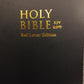 New Testament Holy Bible KJV - Red Letter Edition - Black